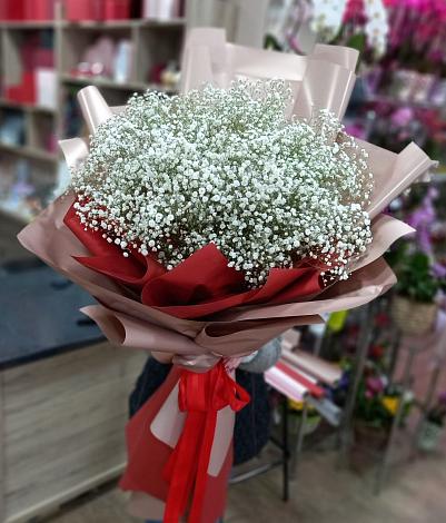 Букет цветов из: Гипсофила в Черное