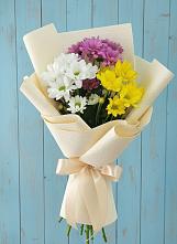 Букет цветов из:  Хризантемы в Черное