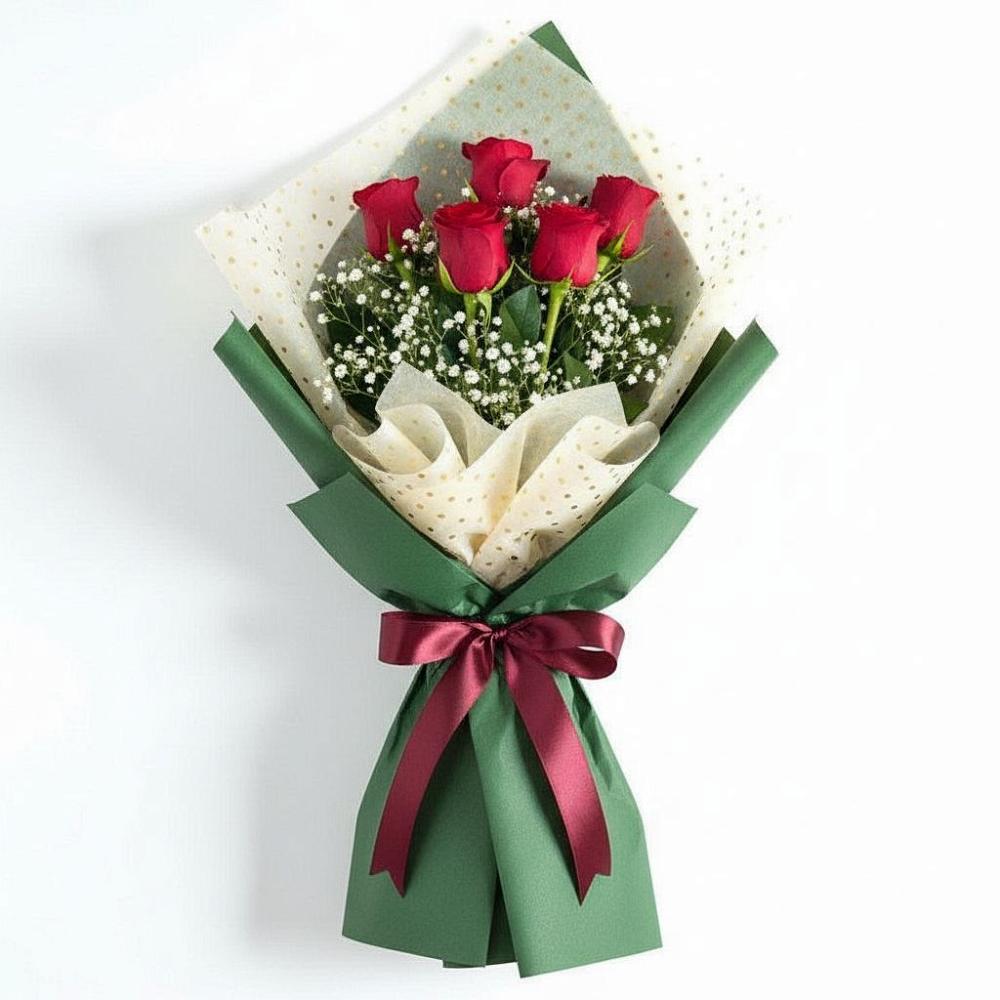 Букет цветов из: Розы в Черное