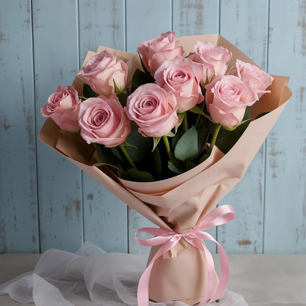 Букет цветов из: Розы в Черное