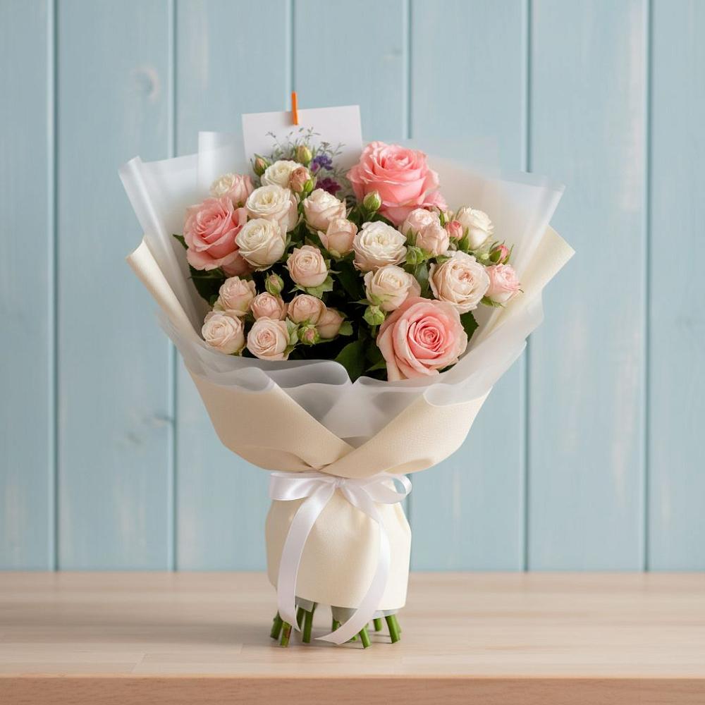 Букет цветов из: Розы в Черное