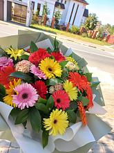 Букет цветов из:  Герберы #REPLACE_PRED# Черное