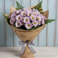 Букет цветов из:  Хризантемы в Черное