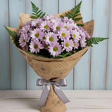 Букет цветов из:  Хризантемы в Черное