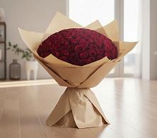 Букет 101 Красная роза #REPLACE_PRED# Черное