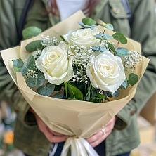 Букет Нежные грёзы в Черное Букет цветов из: Розы в Черное