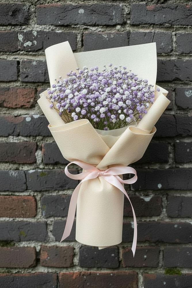 Букет цветов из: Гипсофила в Черное