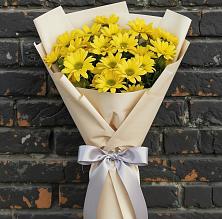 Букет цветов из:  Хризантемы в Черное