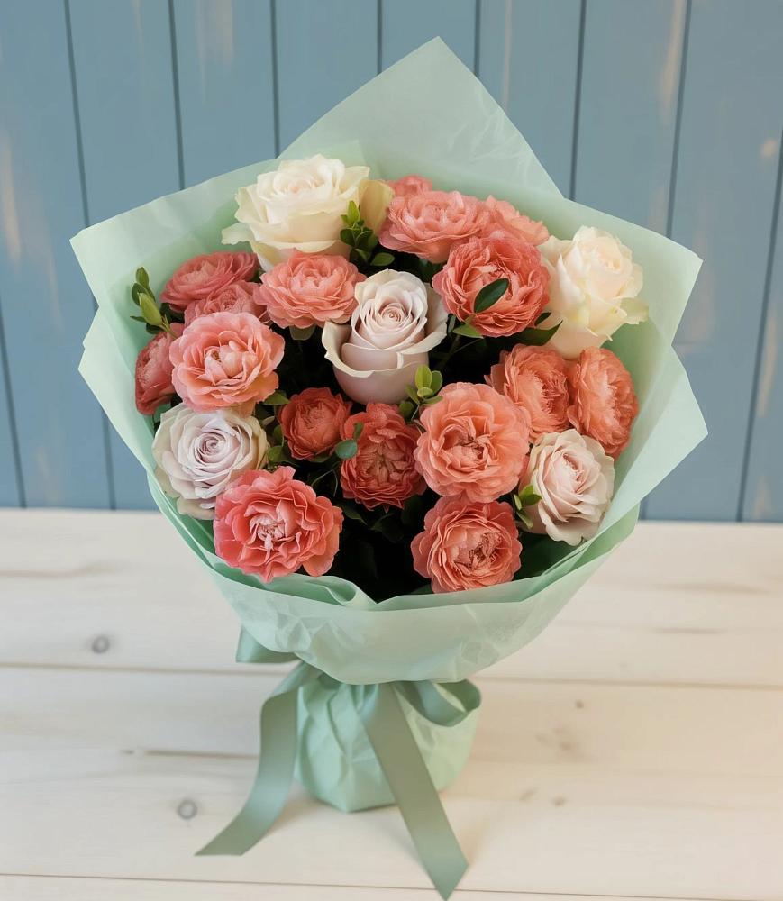 Букет цветов из: Розы в Черное