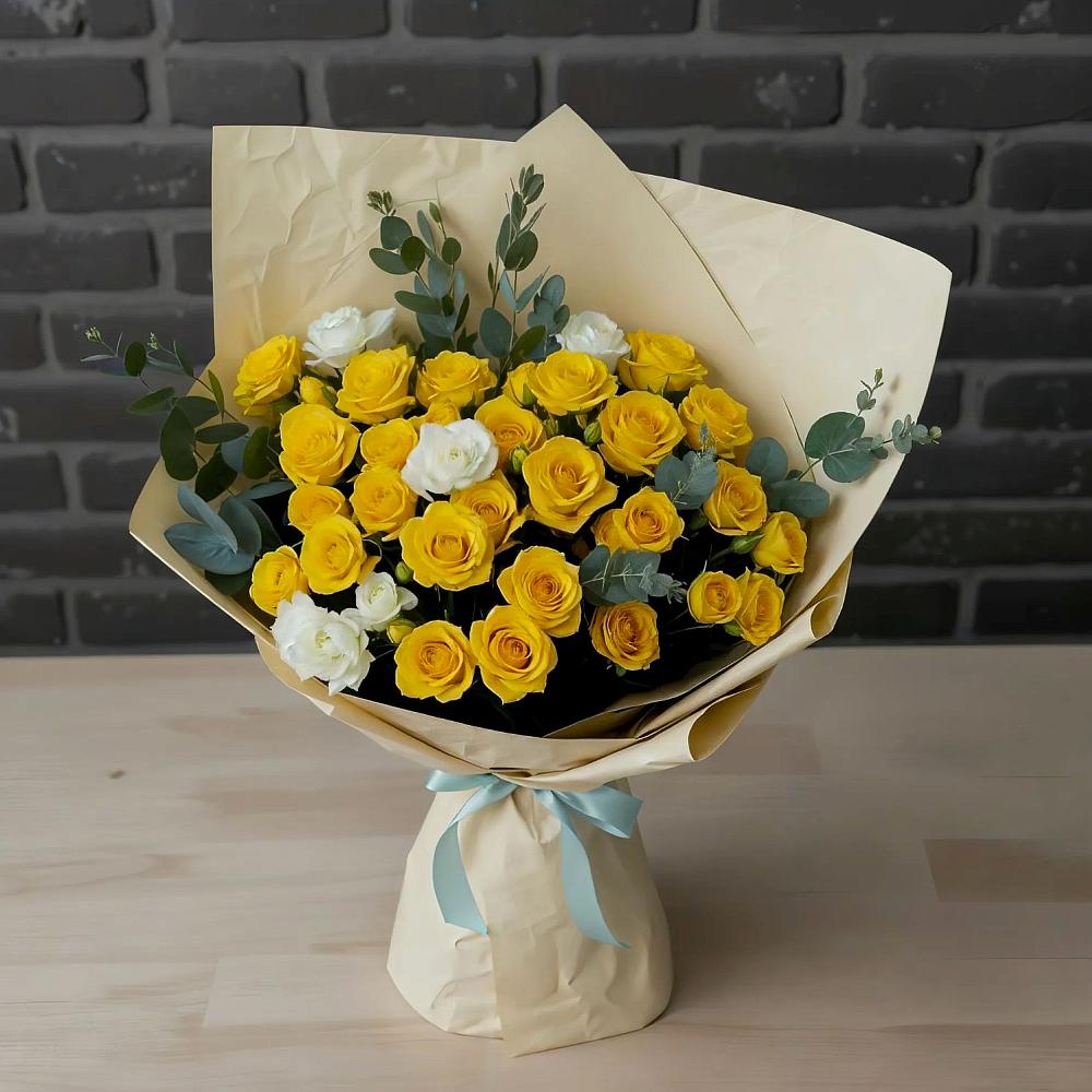 Букет цветов из: Розы в Черное