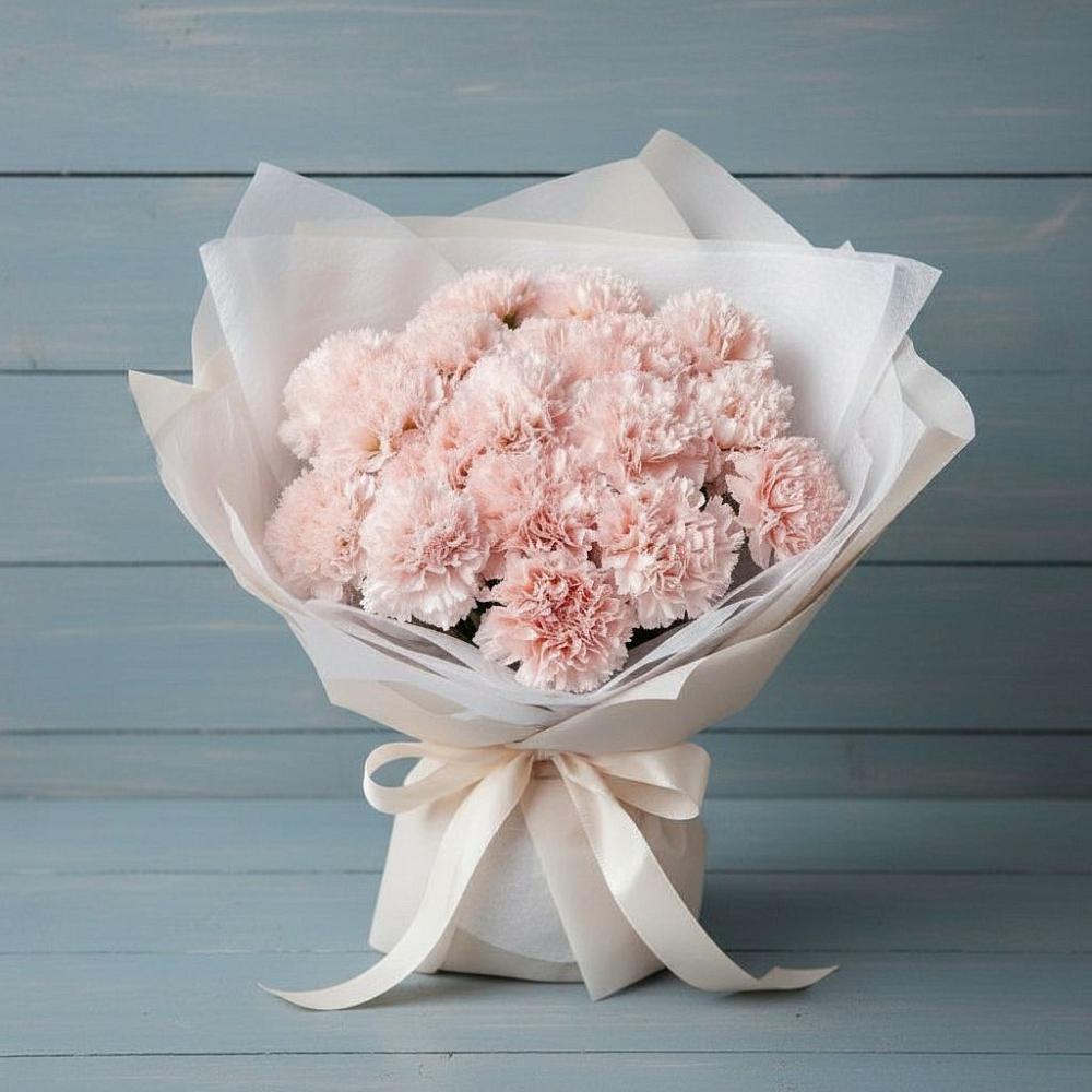 Букет цветов из: Гвоздики в Черное