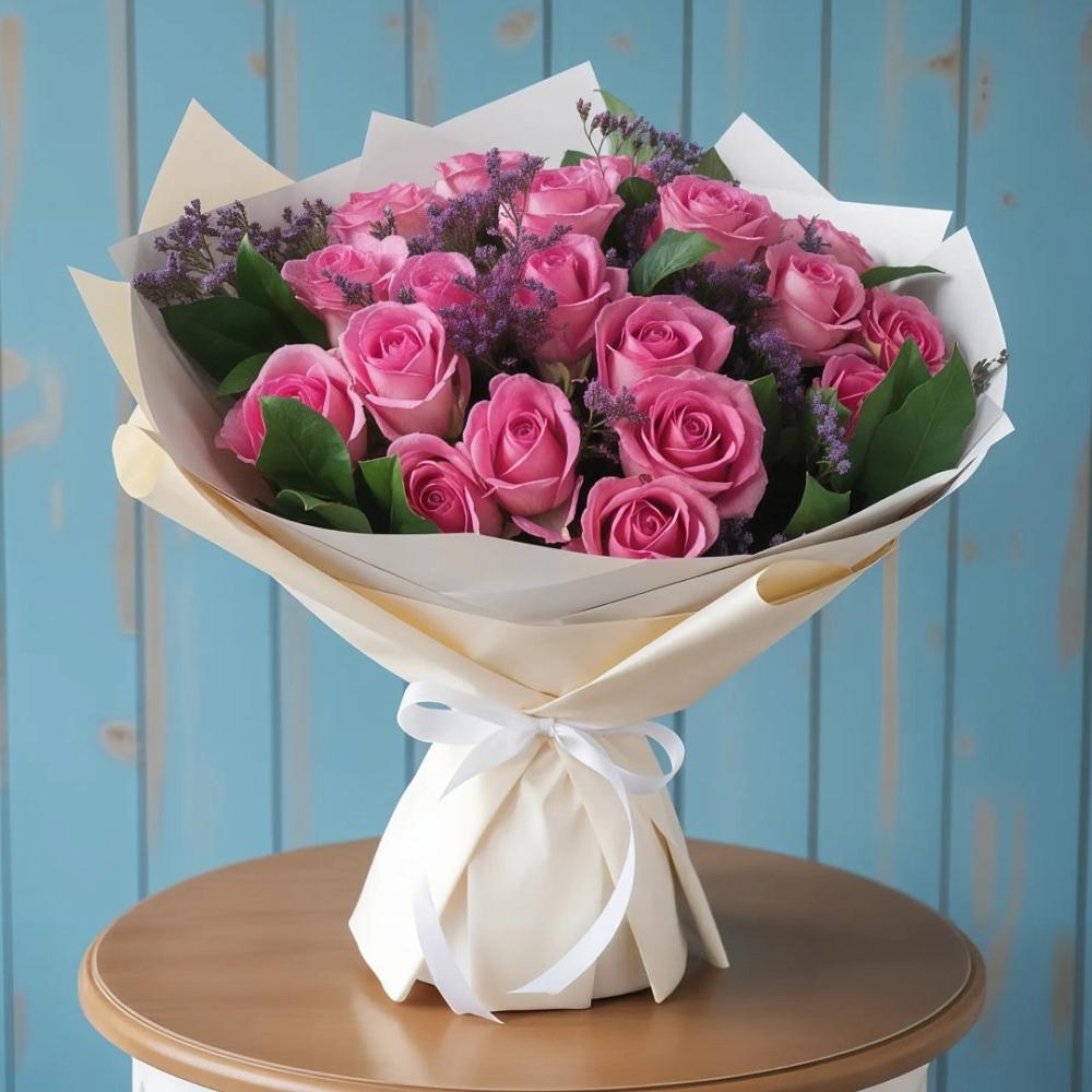 Букет цветов из: Розы в Черное