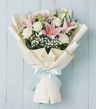 Букет цветов из:  Лилии в Черное